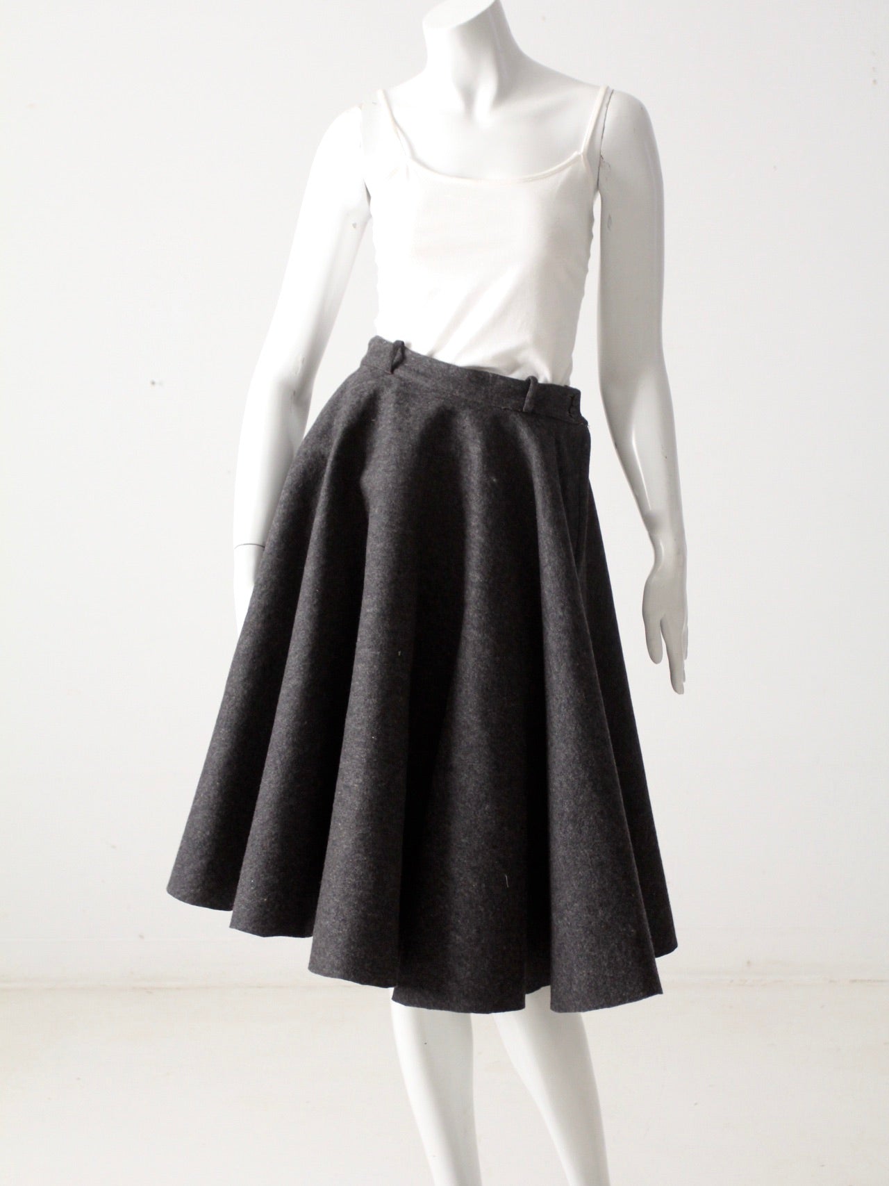 vintage 50s wool circle skirt