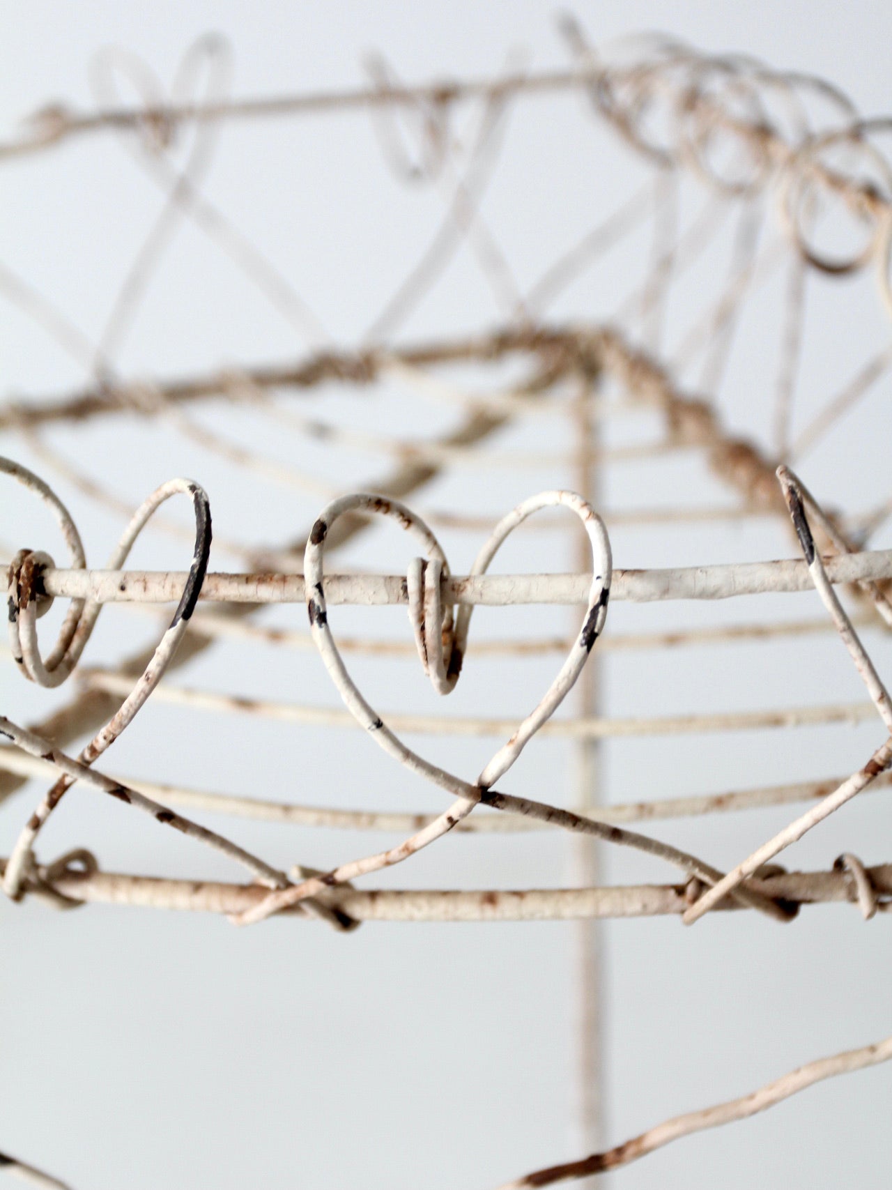 Victorian wire plant stand