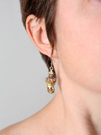 vintage skull earrings