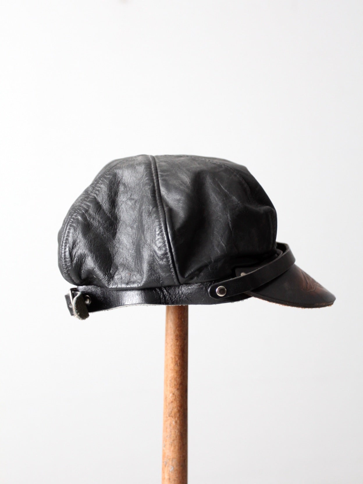 vintage Harley Davidson leather cap