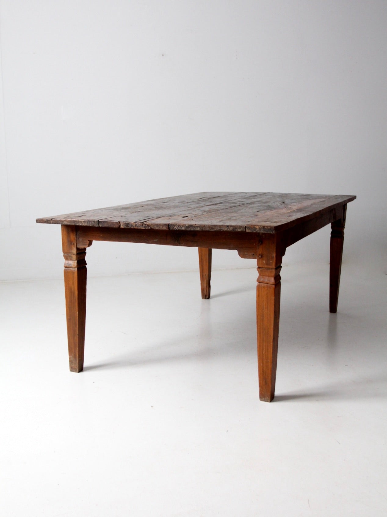 antique wooden dining table