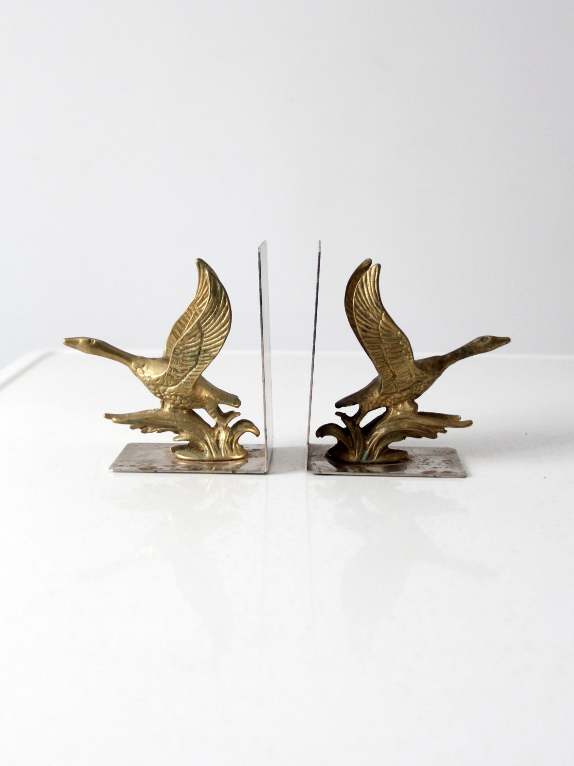 mid-century duck bookends