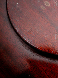 mid-century tropical wooden bowl pair