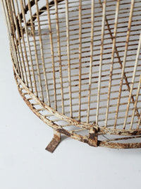 antique large iron bird cage