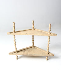 Victorian spool shelf stand