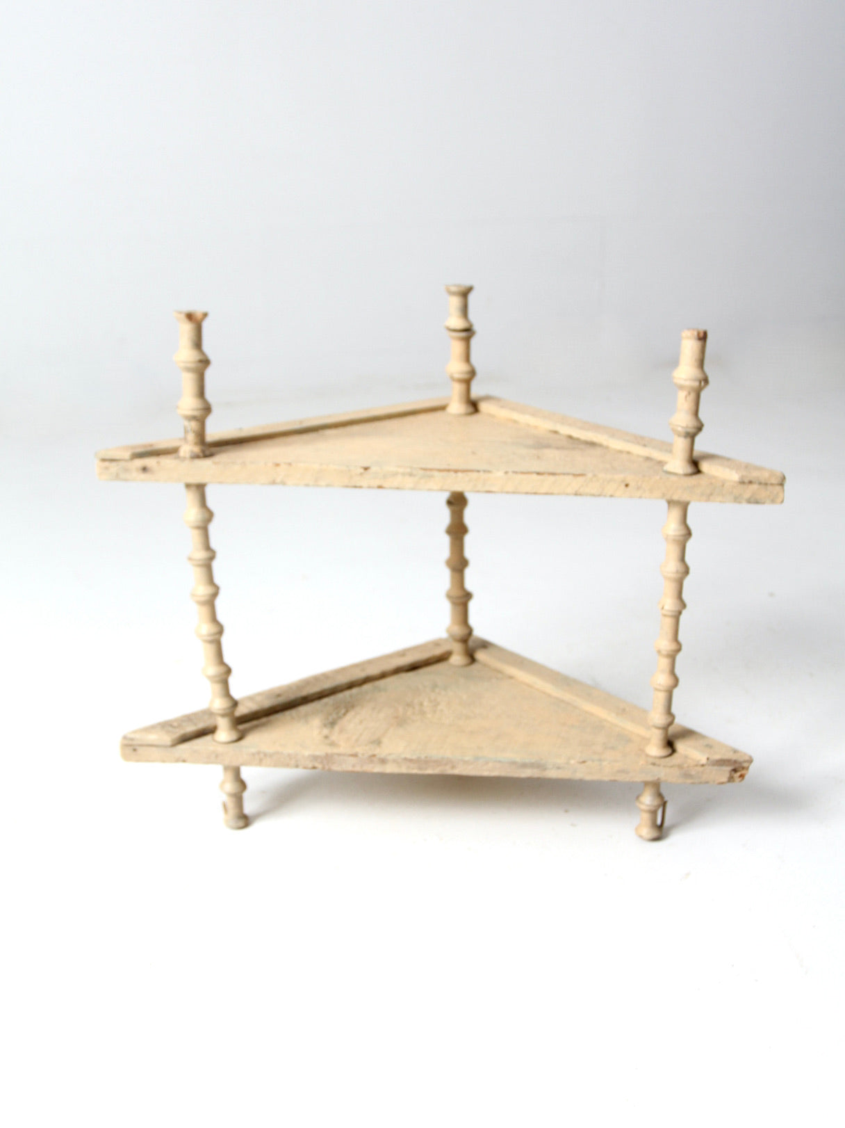 Victorian spool shelf stand