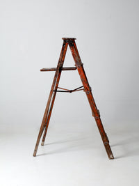 vintage rustic wooden ladder
