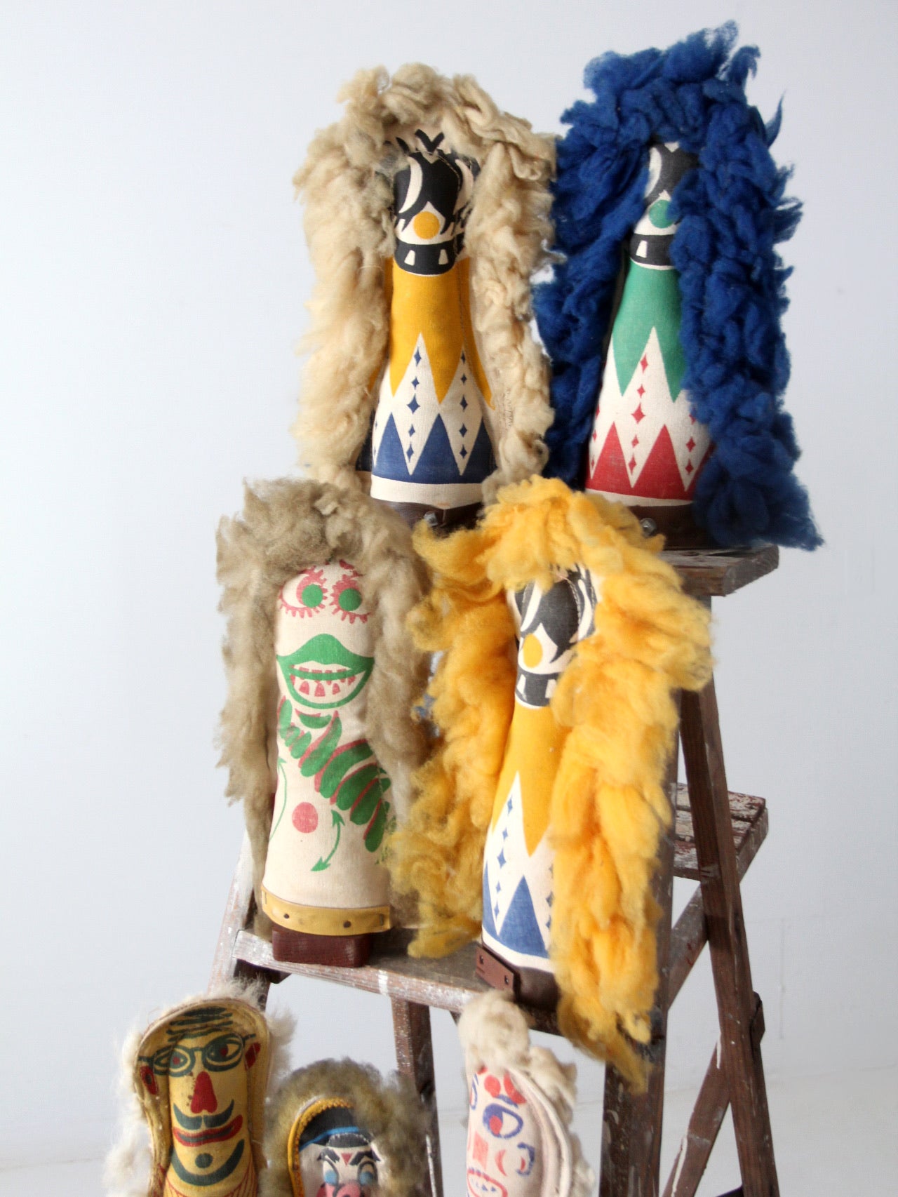 carnival knock down dolls circa 1930