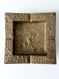 vintage brass ashtray