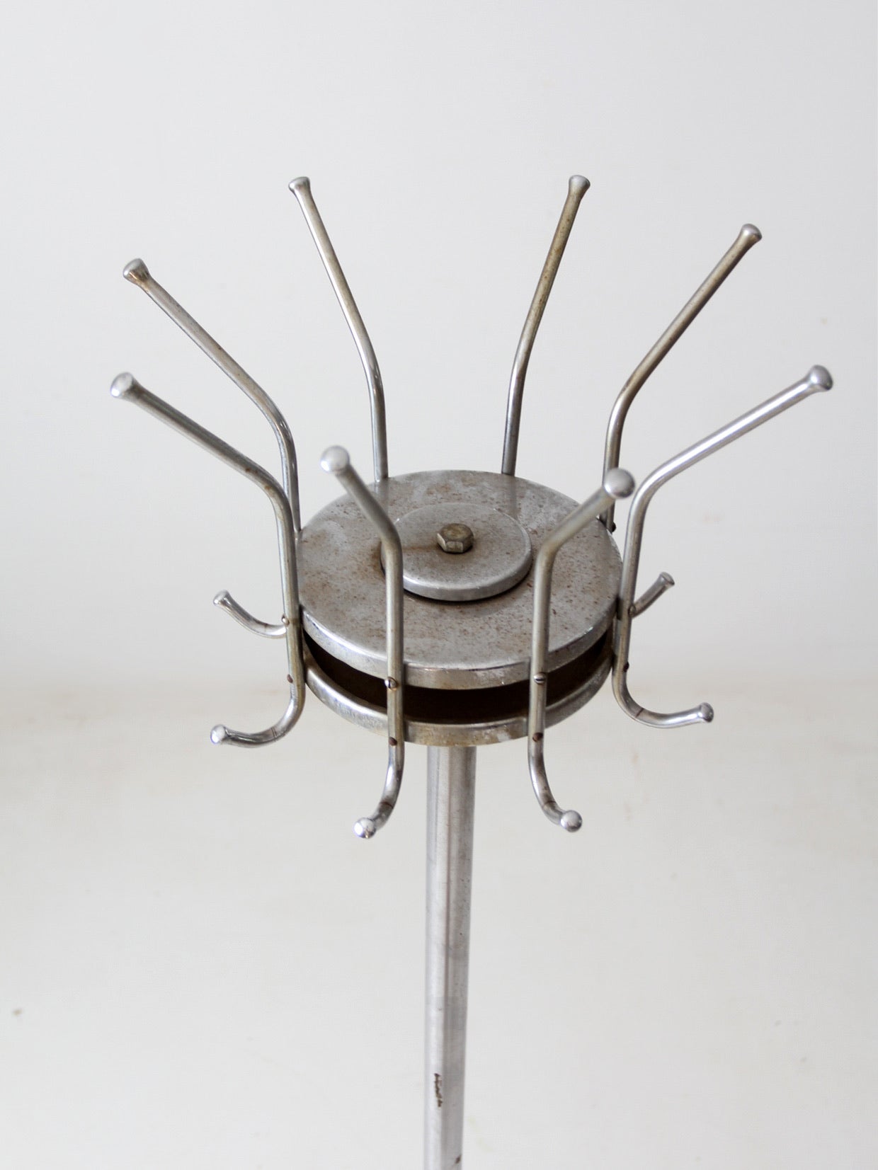 vintage industrial standing rack