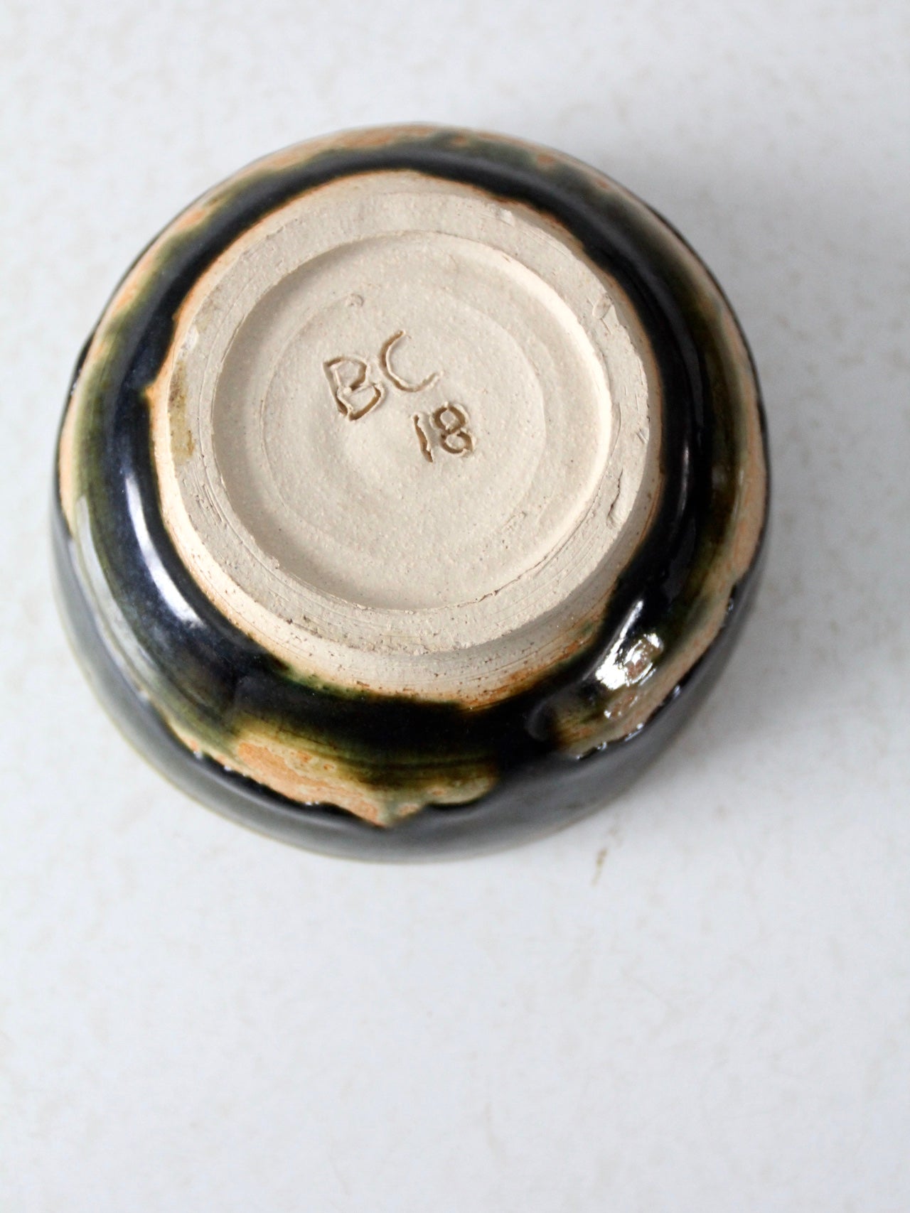 artist signed studio pottery bowl