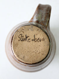 vintage studio pottery mug