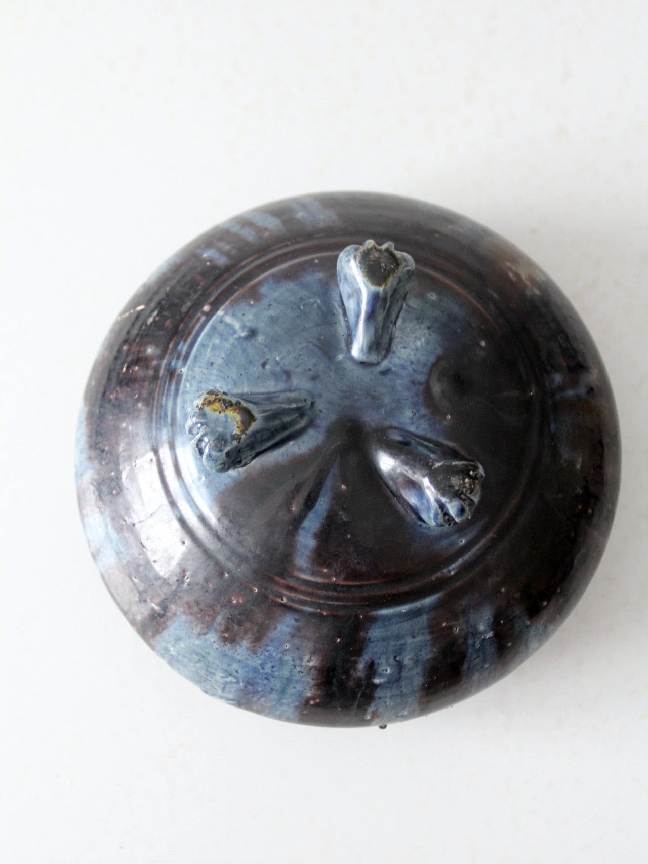 antique three footed bowl vase