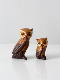 mid-century owls pair