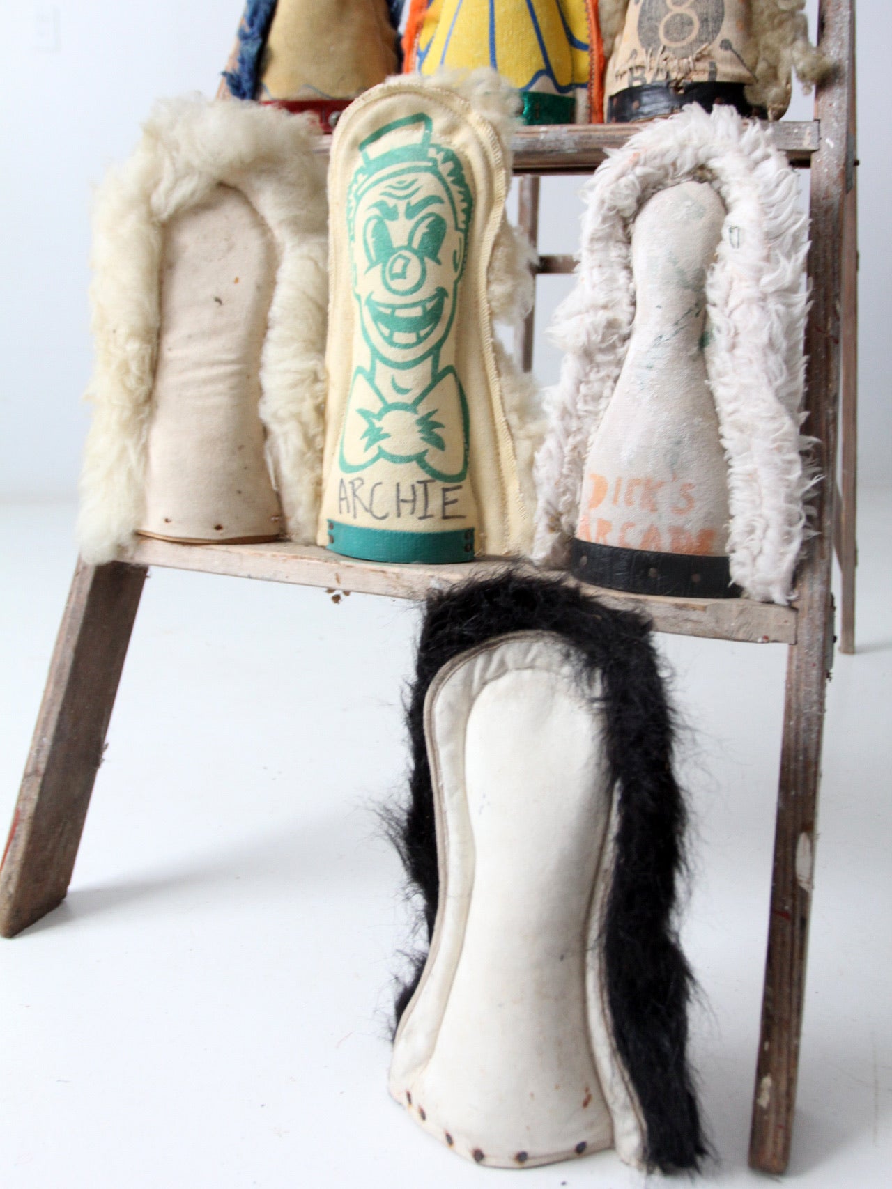 carnival knock down dolls circa 1930