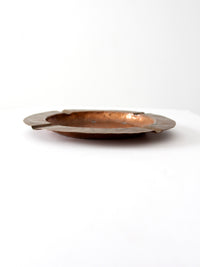 vintage hammered copper ashtray