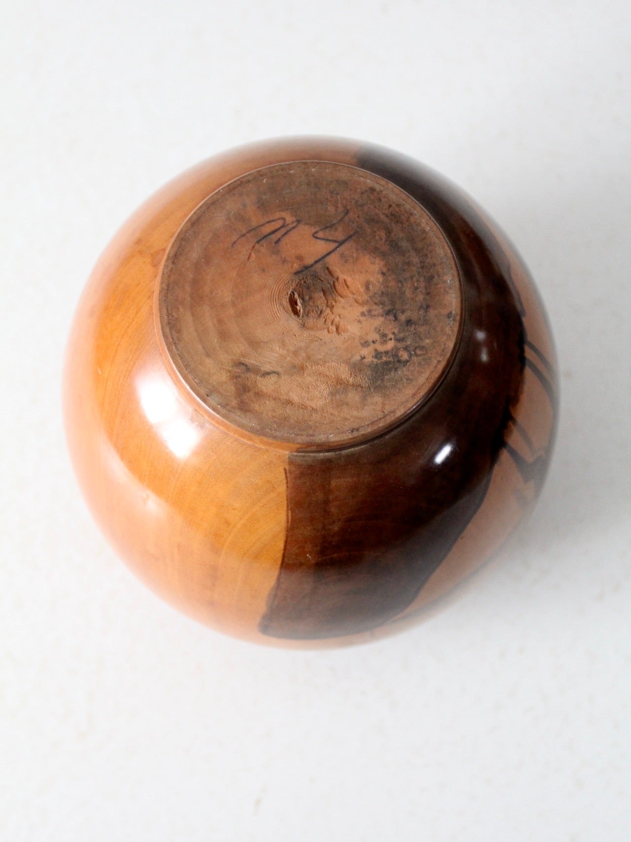 vintage Southwestern wood vase