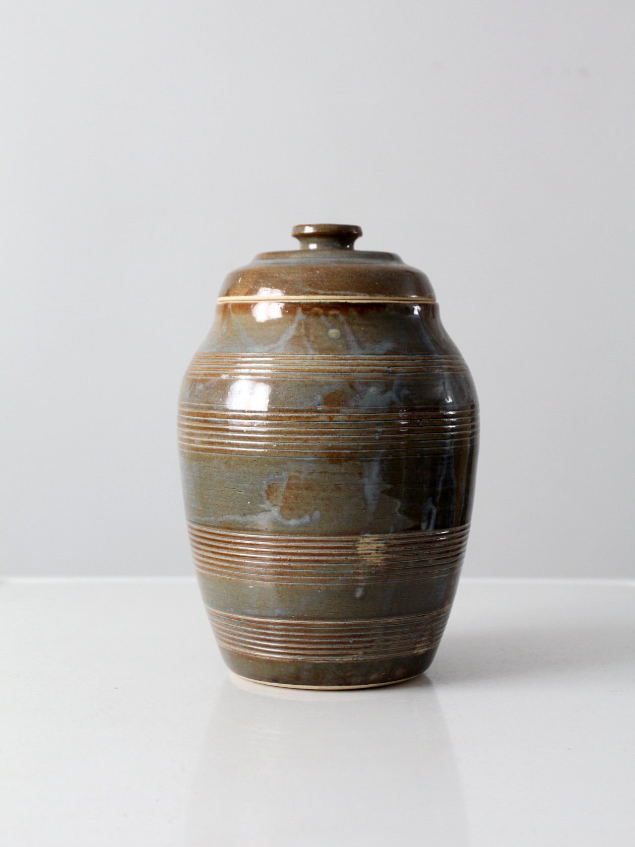 vintage studio pottery jar