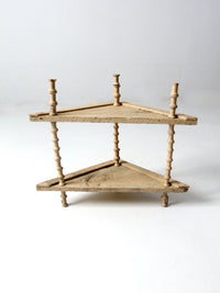 Victorian spool shelf stand