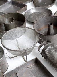 vintage kitchen baking pan collection