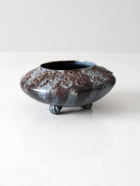 antique three footed bowl vase