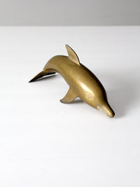 mid-century brass dolphin