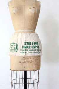 vintage lumber yard apron