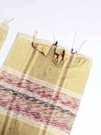 vintage American rag rugs pair