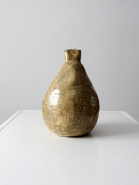 vintage free form studio pottery vase