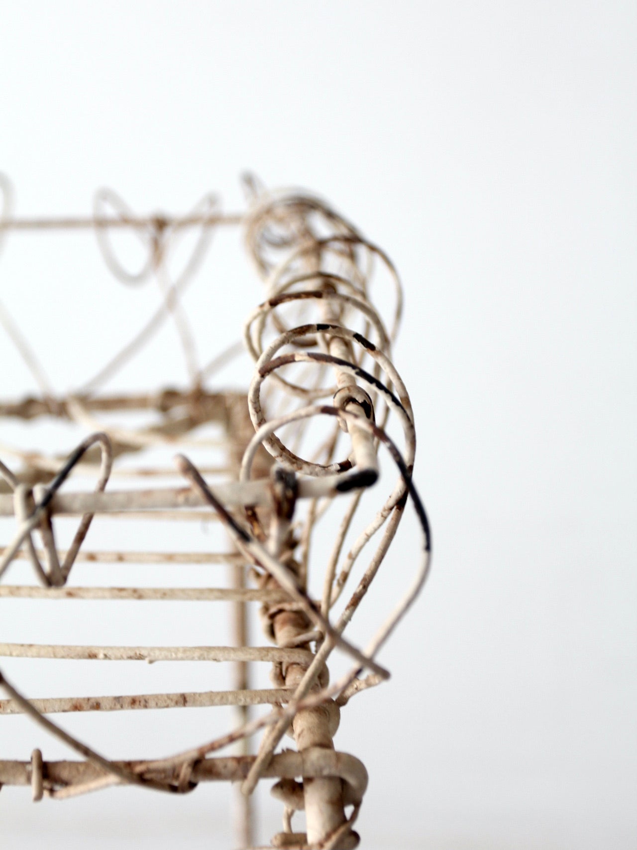 Victorian wire plant stand