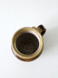 vintage studio pottery mug