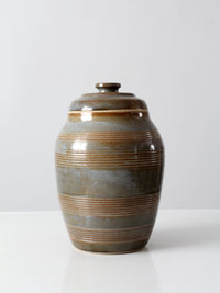 vintage studio pottery jar