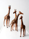 vintage leather giraffes collection