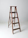 vintage rustic wooden ladder