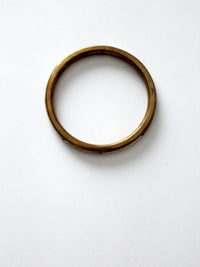 vintage brass & bone bangle