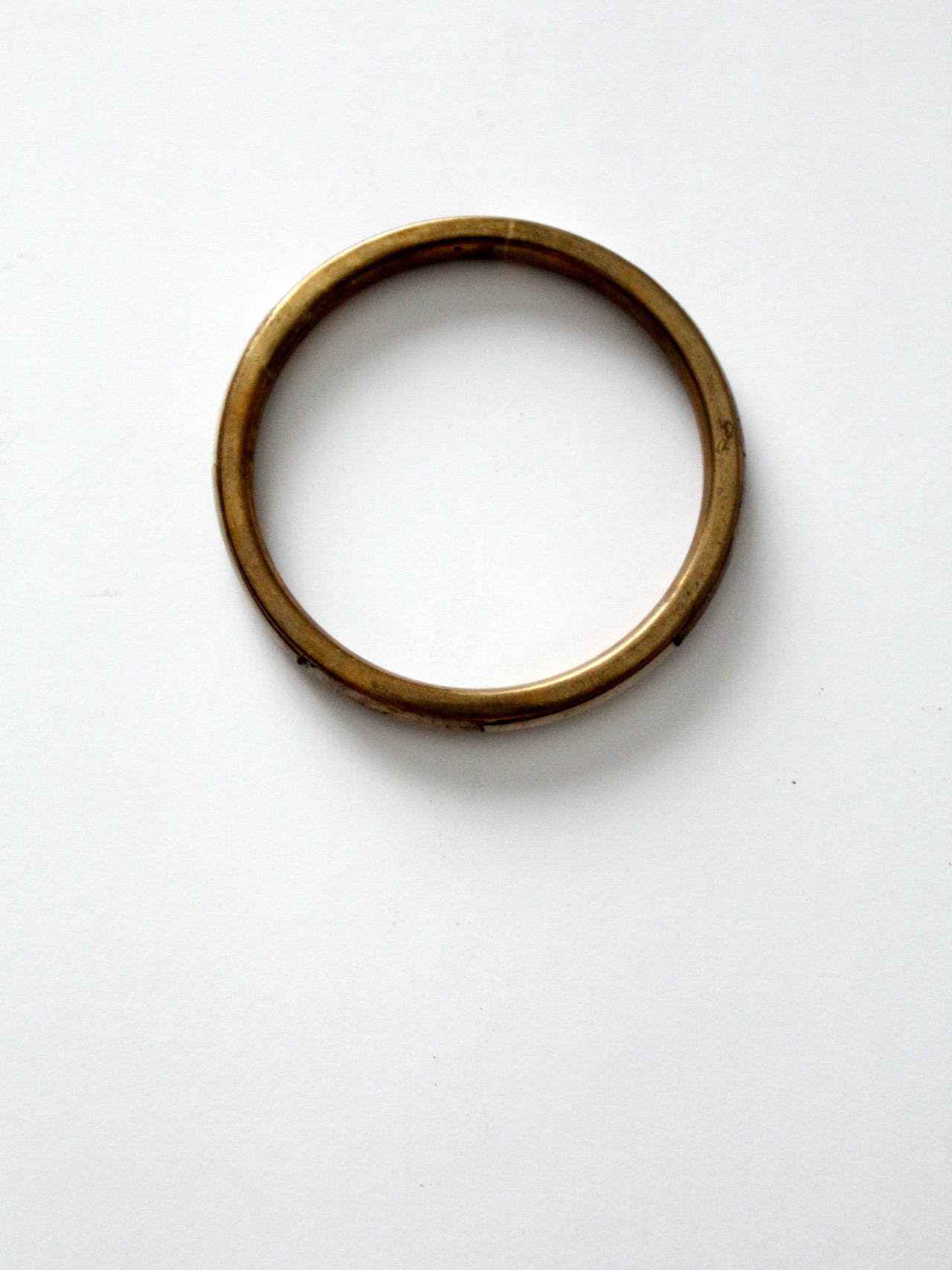 vintage brass & bone bangle