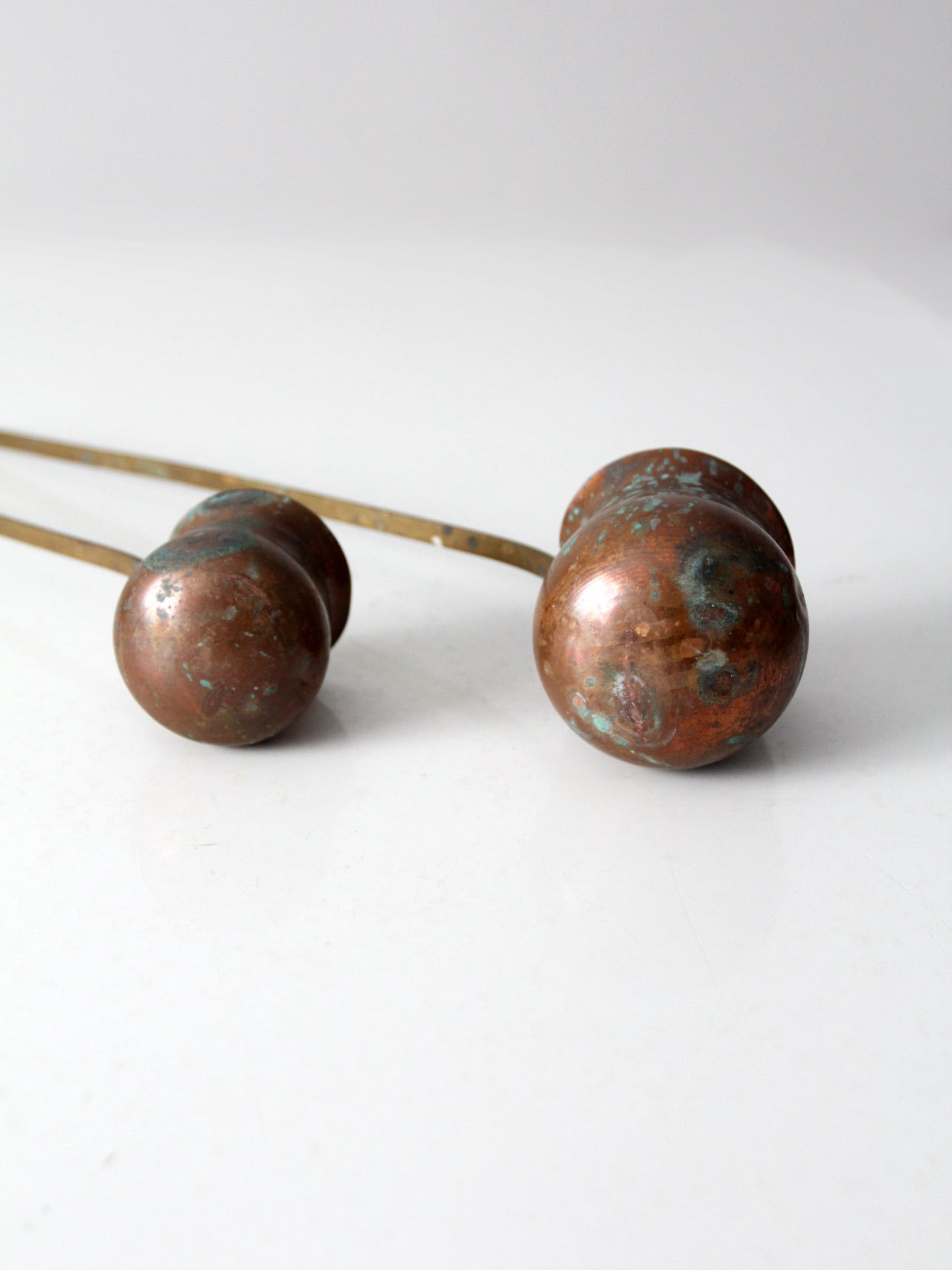 antique copper liquor ladles