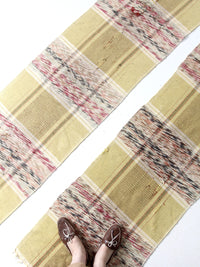 vintage American rag rugs pair