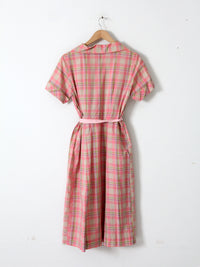 vintage 50s plaid dress