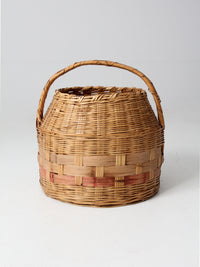 antique woven carrying basket
