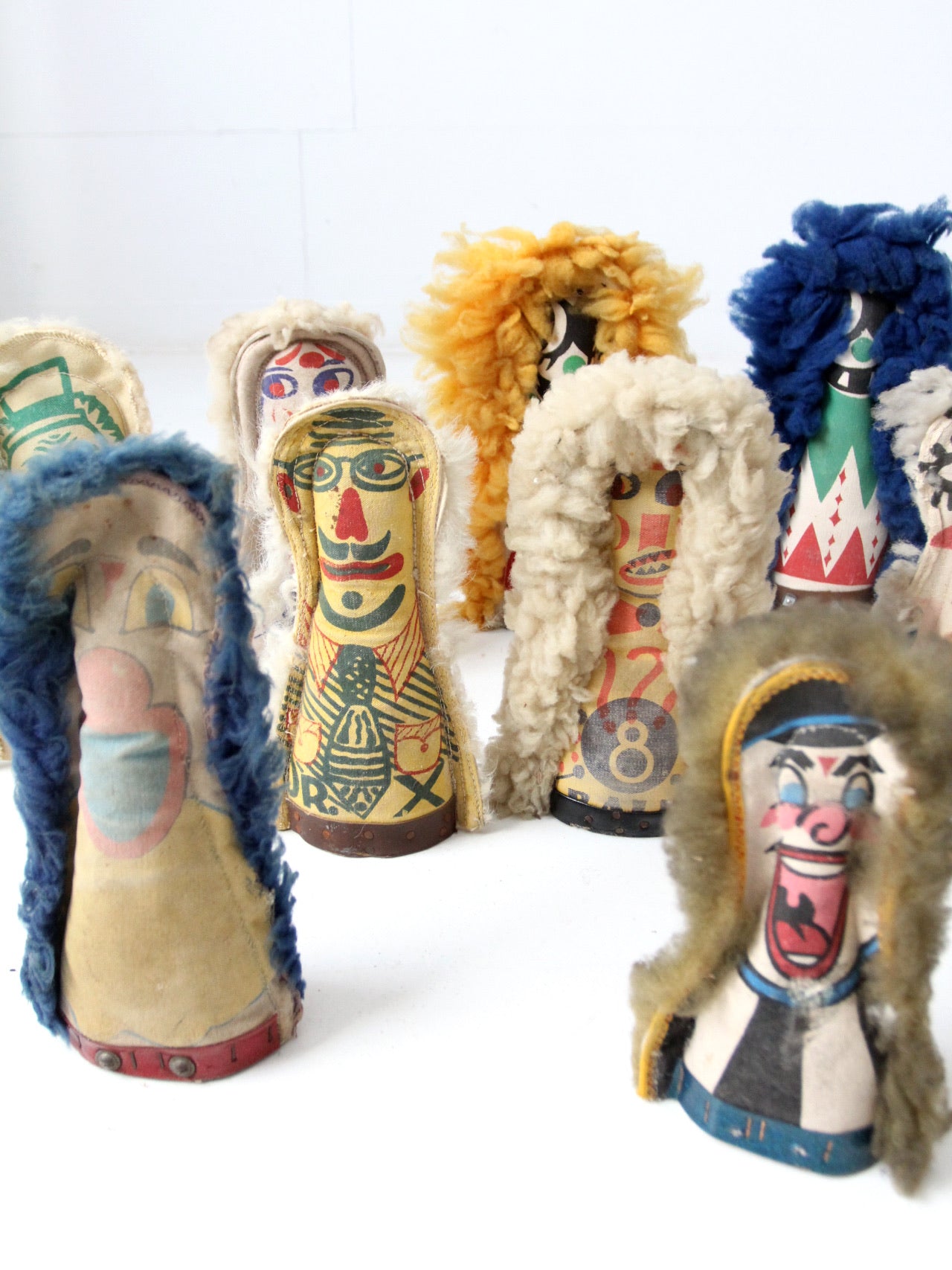 carnival knock down dolls circa 1930