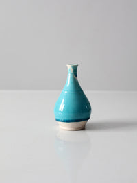 studio pottery bottle neck vase