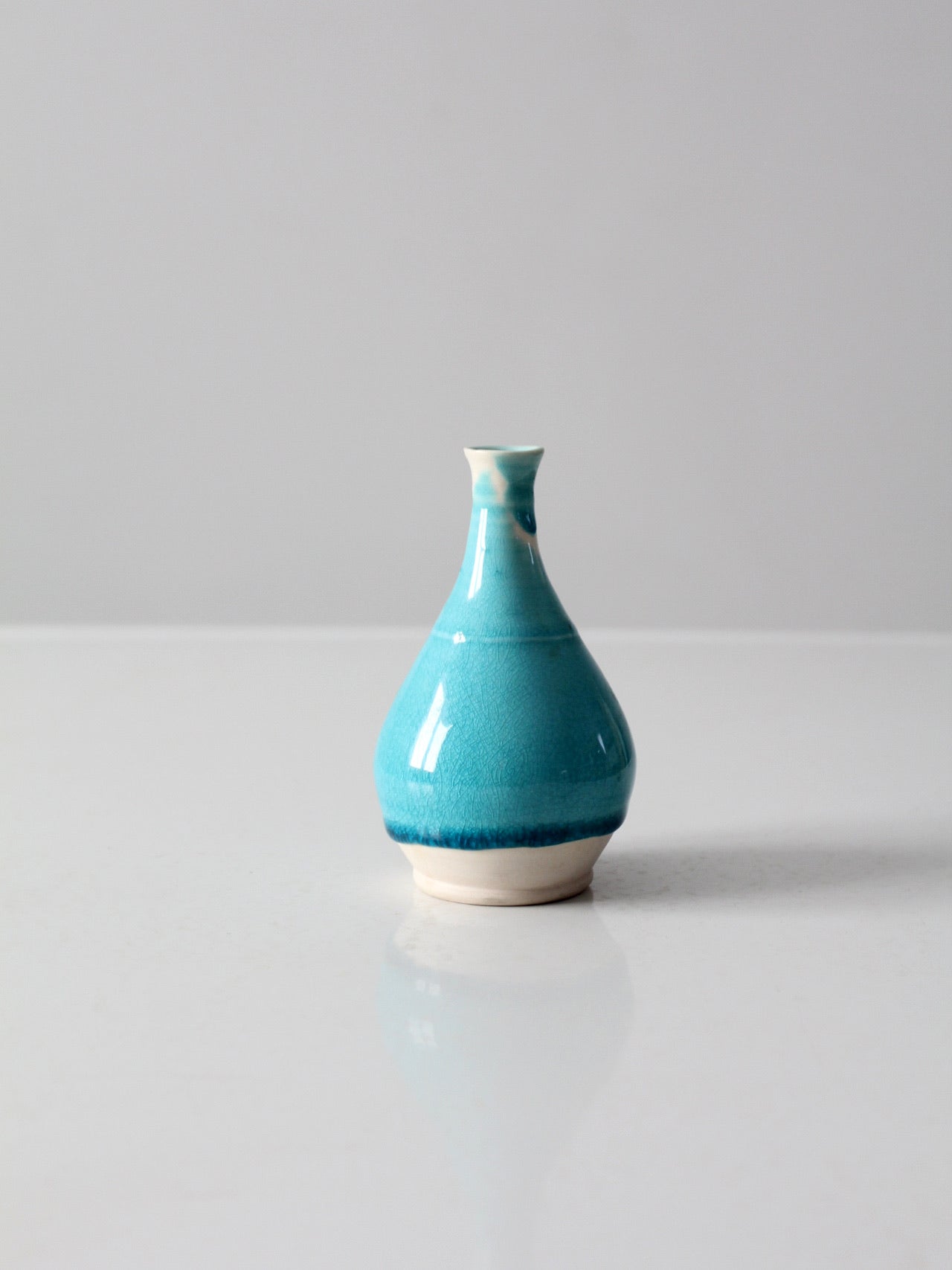 studio pottery bottle neck vase