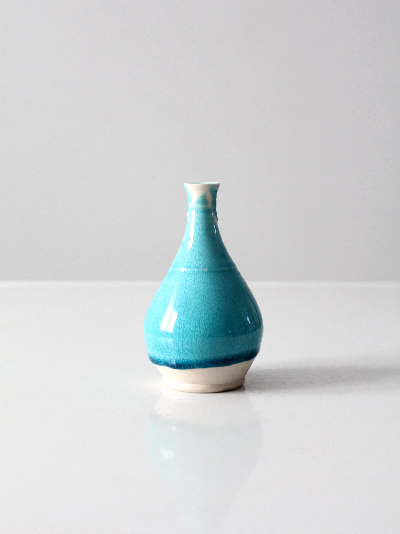 studio pottery bottle neck vase