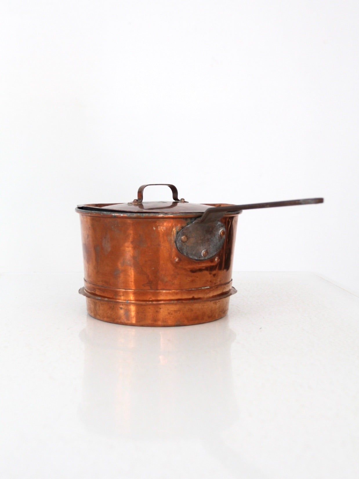 antique copper pot