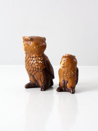mid-century owls pair