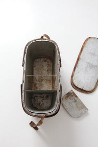 antique Hawkeye Basket insulated picnic basket