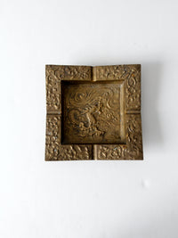 vintage brass ashtray