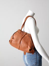 vintage leather handbag by Carlos Falchi
