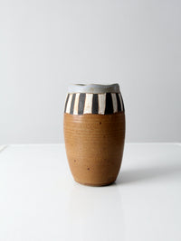 vintage signed studio pottery vase